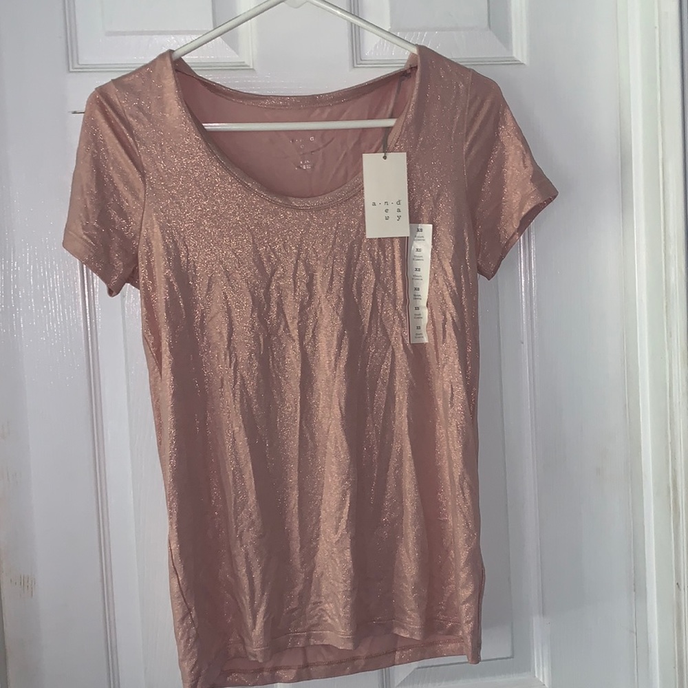 Smokey pink glitter. X small